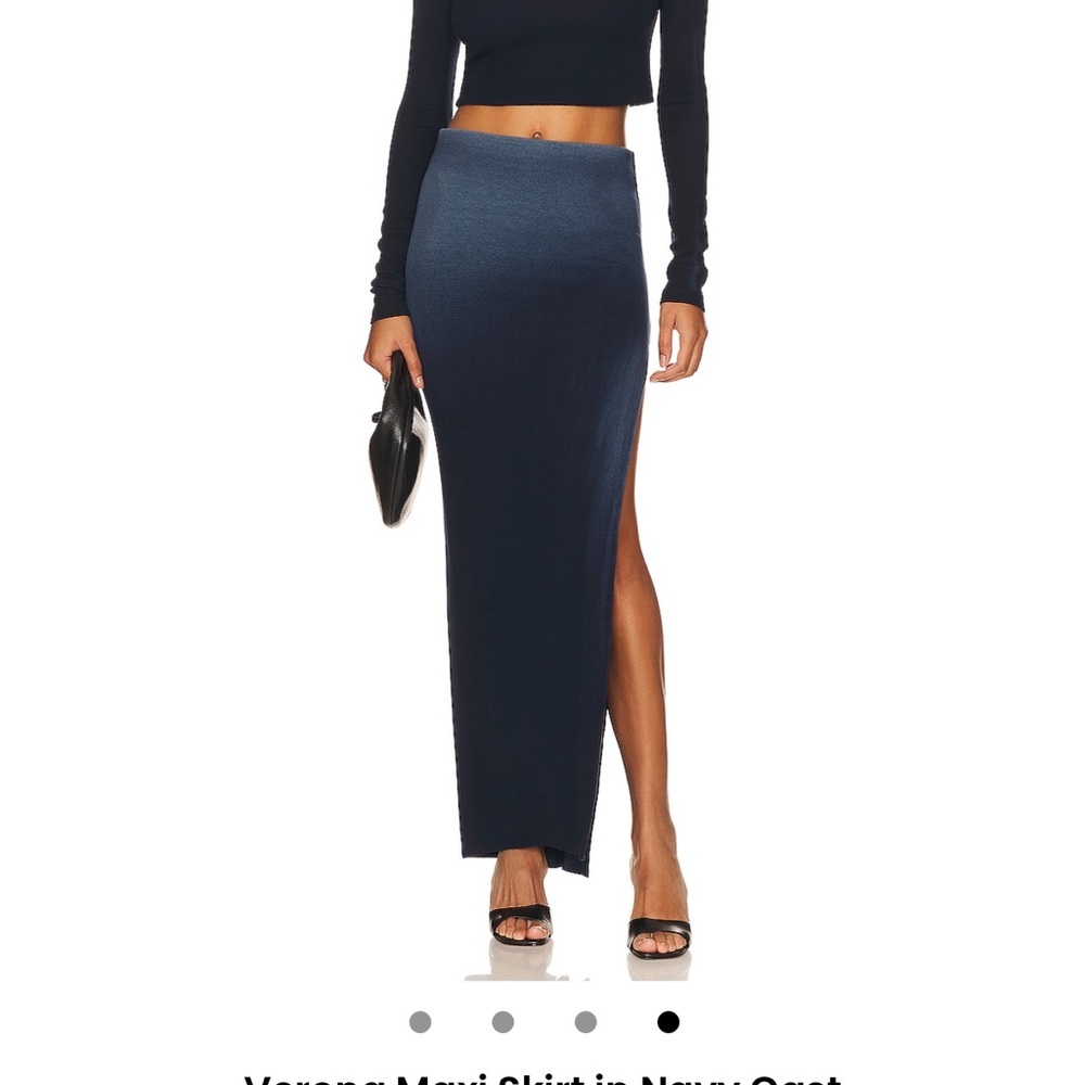 Elegant Navy Maxi Skirt